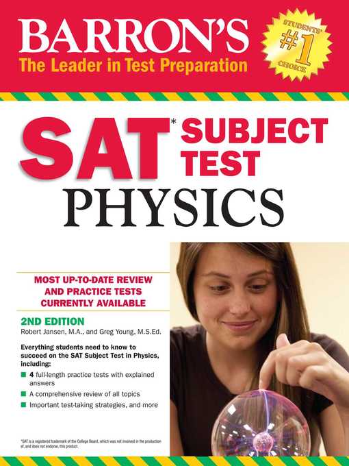 Title details for SAT Subject Test Physics by Robert Jansen - Wait list